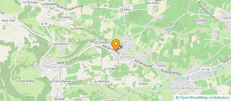 localisation de l'entreprise RHONALP HYDROGOMMAGE à PORTE-DES-PIERRES-DOREES