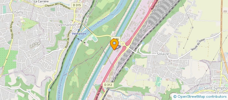 localisation de l'entreprise RHONAPORT à SOLAIZE