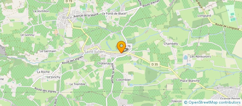 localisation de l'entreprise RHONE 1944  FRENCH RHONE AMERICA  SAINT-JULIEN