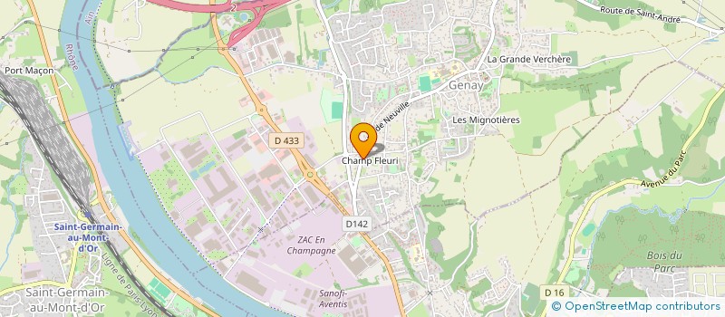 localisation de l'entreprise RHONE ADHESIF MULTISERVICES à GENAY