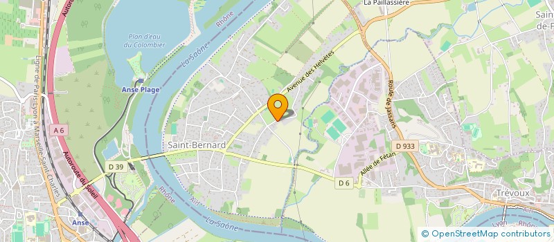 localisation de l'entreprise RHONE AIN ELECTRICITE à SAINT-BERNARD