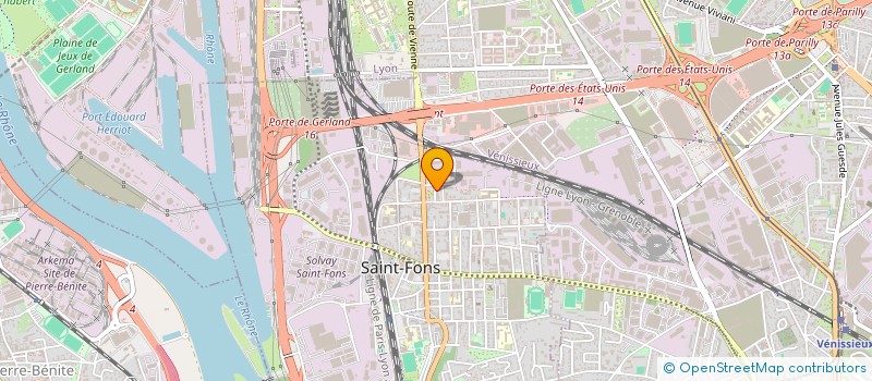 localisation de l'entreprise RHONE ALPES ASCENSEURS  SAINT-FONS