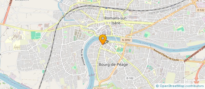 localisation de l'entreprise RHONE ALPES B.T.P à BOURG-DE-PEAGE