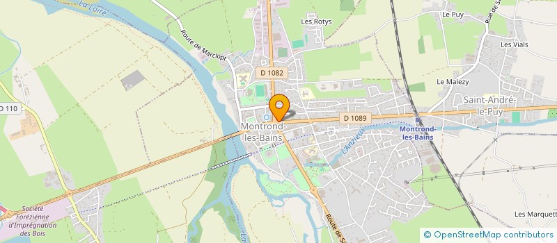 localisation de l'entreprise RHONE ALPES BLANC  MONTROND-LES-BAINS