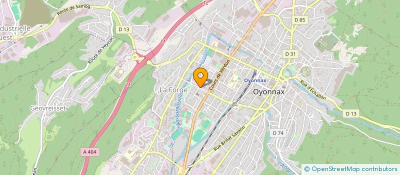 localisation de l'entreprise RHONE ALPES CARRELAGE à OYONNAX