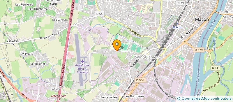 localisation de l'entreprise RHONE-ALPES COFFRAGE à MACON