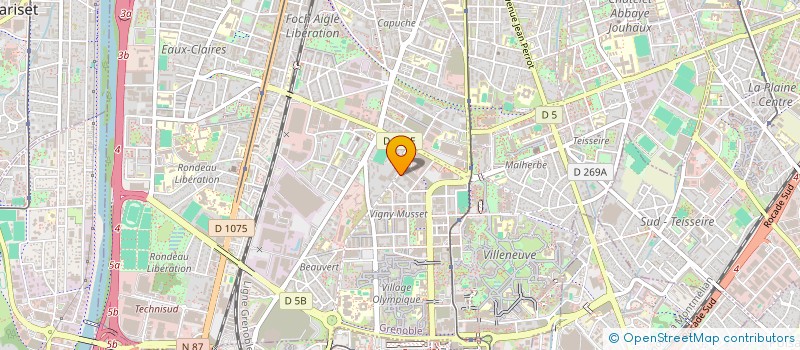 localisation de l'entreprise RHONE-ALPES CONSTRUCTION  GRENOBLE