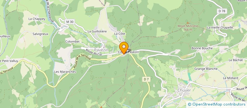 localisation de l'entreprise RHONE ALPES CONSTRUCTIONS METALLIQUES  CHUYER