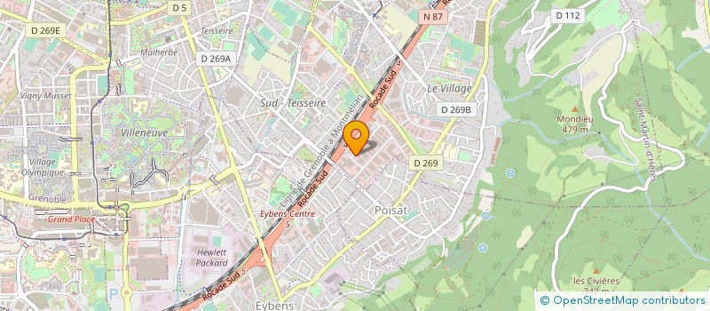 localisation de l'entreprise RHONE ALPES CONTROL ET DEVELOPPEMENT  MARCILLOLES