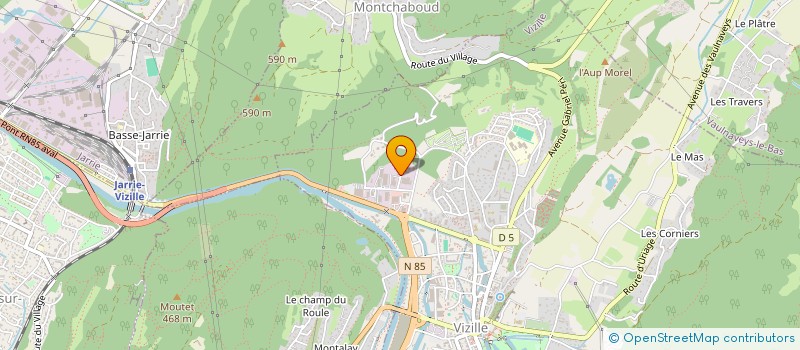 localisation de l'entreprise RHONE ALPES DECOUPE SERVICES à VIZILLE