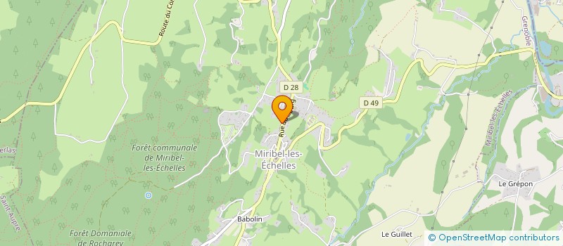 localisation de l'entreprise RHONE ALPES DISTRIBUTION à MIRIBEL-LES-ECHELLES
