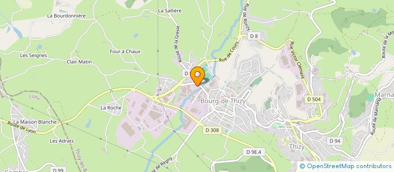 localisation de l'entreprise RHONE ALPES EFFILOCHAGE à THIZY-LES-BOURGS