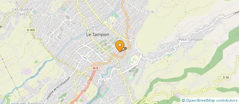 localisation de l'entreprise RHONE ALPES ENTREPRISE à LE TAMPON