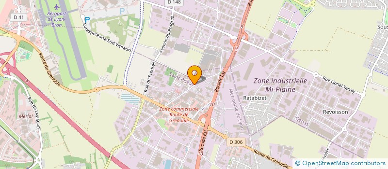 localisation de l'entreprise RHONE ALPES EQUIPEMENT  SAINT-PRIEST