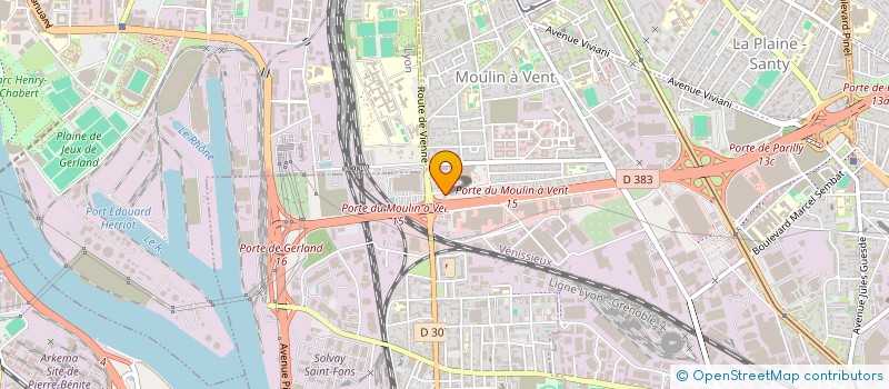 localisation de l'entreprise RHONE ALPES FRANCE SECURITE PRIVEE  VENISSIEUX