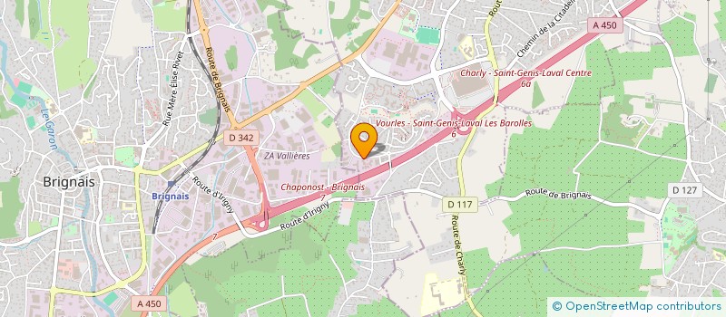 localisation de l'entreprise RHONE ALPES GENIE CLIMATIQUE à SAINT-GENIS-LAVAL
