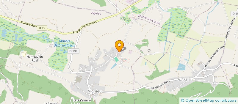 localisation de l'entreprise RHONE-ALPES HYGIENE 3D  VIGNIEU