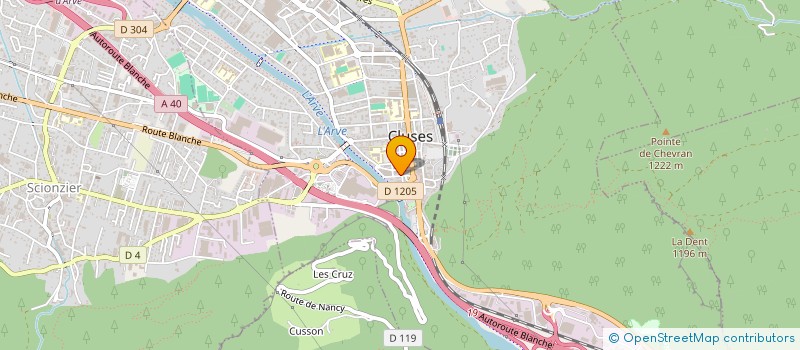 localisation de l'entreprise RHONE ALPES IMMOBILIER-RAI à CLUSES