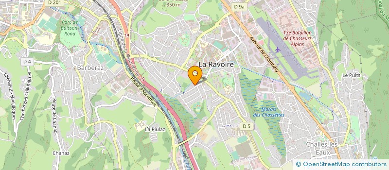 localisation de l'entreprise RHONE ALPES ISOLATION à LA RAVOIRE