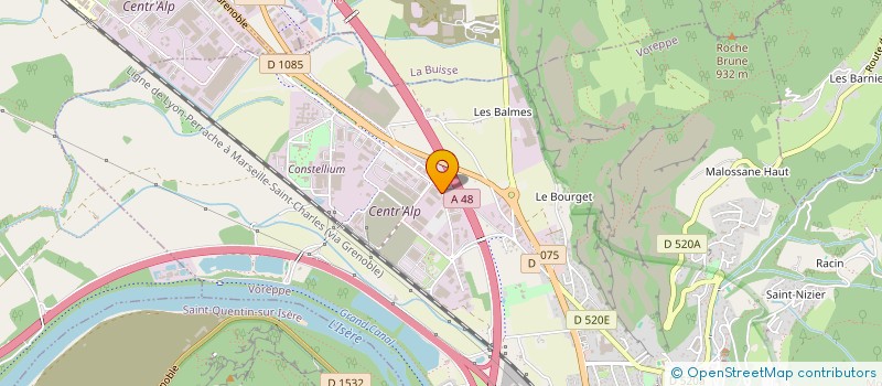 localisation de l'entreprise RHONE ALPES LABO  VOREPPE