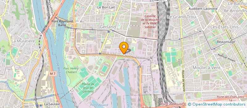 localisation de l'entreprise RHONE ALPES LGSF  LYON