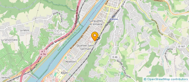 localisation de l'entreprise RHONE ALPES LOCATION à VIENNE