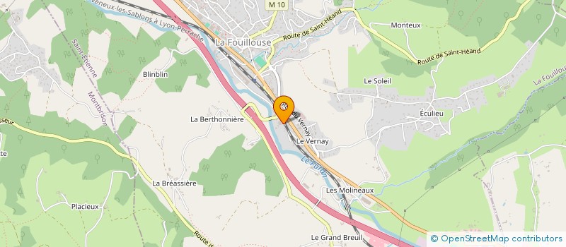 localisation de l'entreprise RHONE ALPES MACHINES A BOIS à LA FOUILLOUSE
