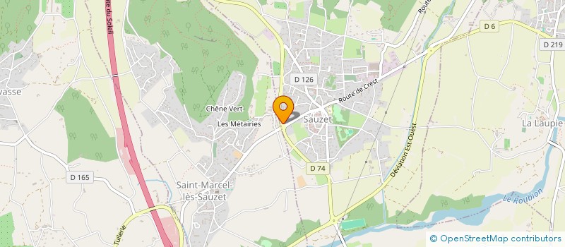 localisation de l'entreprise RHONE ALPES MENUISERIE à MONTBOUCHER-SUR-JABRON