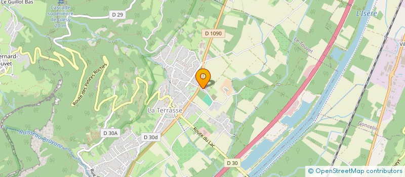 localisation de l'entreprise RHONE ALPES MENUISERIE BOIS à SAINT-VINCENT-DE-MERCUZE