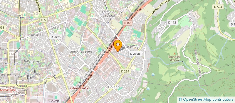 localisation de l'entreprise RHONE ALPES METAUX  SAINT-MARTIN-D'HERES