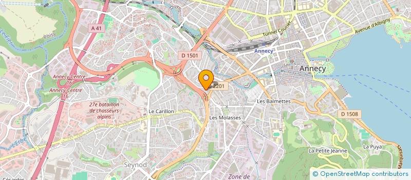 localisation de l'entreprise RHONE ALPES NETTOYAGE à ANNECY