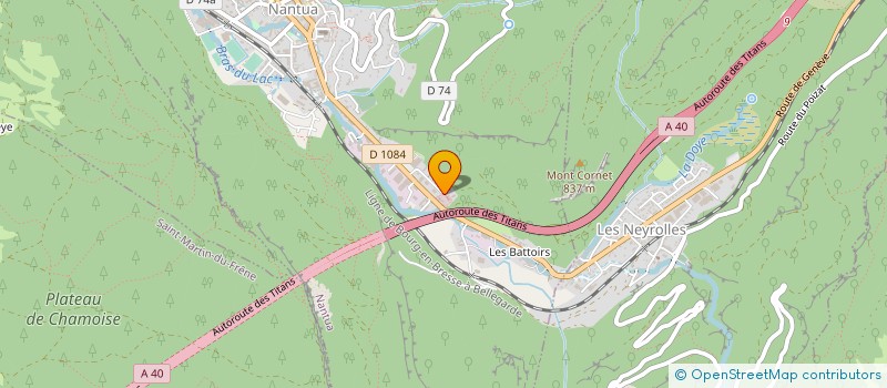 localisation de l'entreprise RHONE ALPES NETTOYAGE à NANTUA