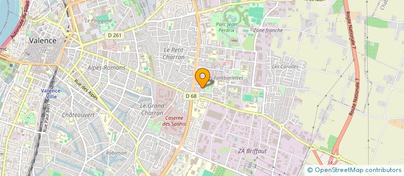localisation de l'entreprise RHONE ALPES NETTOYAGE à VALENCE