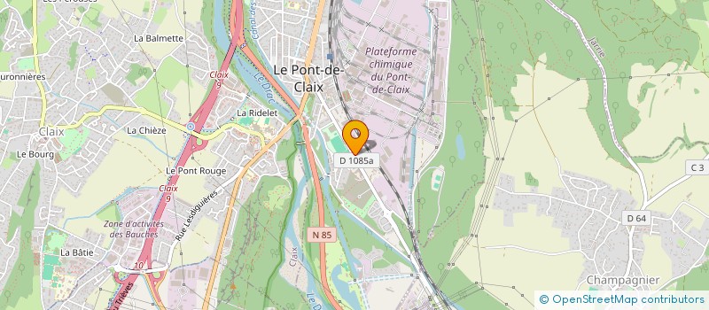 localisation de l'entreprise RHONE ALPES NETTOYAGE ET PEINTURE  LE PONT-DE-CLAIX