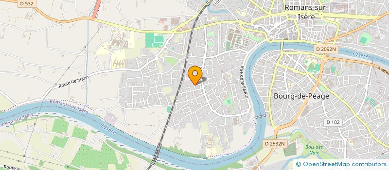 localisation de l'entreprise RHONE-ALPES PARCS ET JARDINS  ROMANS-SUR-ISERE