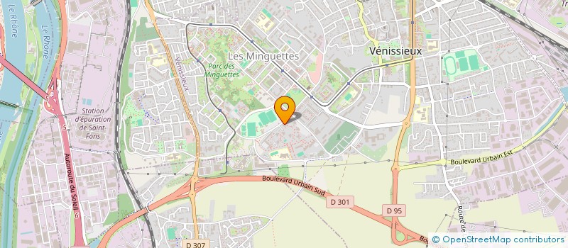 localisation de l'entreprise RHONE ALPES PEINTURE  VENISSIEUX