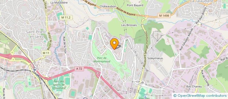 localisation de l'entreprise RHONE ALPES PLAQUISTES  SAINT-ETIENNE