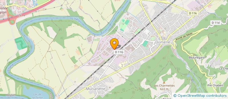 localisation de l'entreprise RHONE ALPES PLIAGES à DOMENE