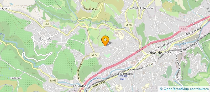 localisation de l'entreprise RHONE ALPES RECUPERATION  RIVE-DE-GIER