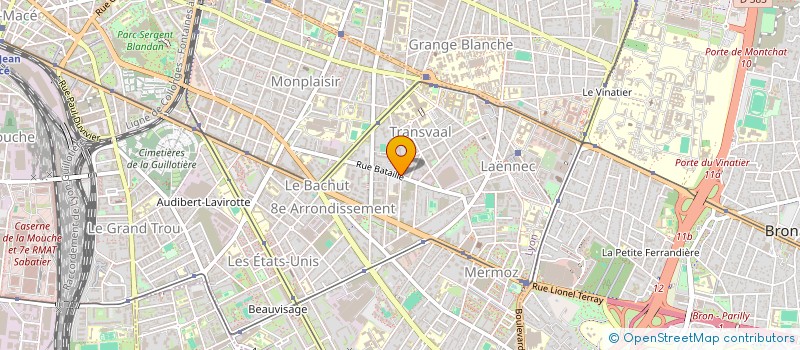 localisation de l'entreprise RHONE ALPES REHABILITATION à LYON