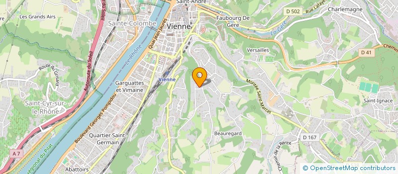 localisation de l'entreprise RHONE ALPES SERVICE FIXATIONS à VIENNE