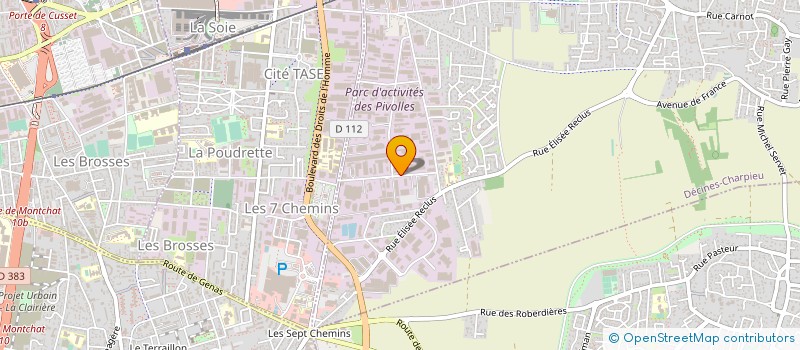 localisation de l'entreprise RHONE ALPES SERVICES PLUS  DECINES-CHARPIEU