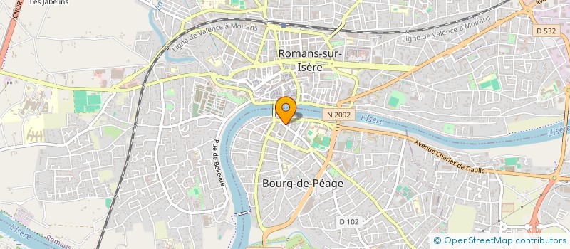 localisation de l'entreprise RHONE ALPES TRAITEUR  BOURG-DE-PEAGE