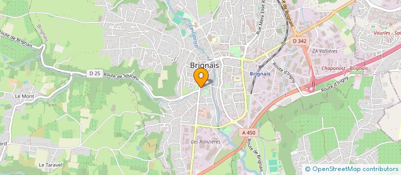 localisation de l'entreprise RHONE ANTENNES TELEVISION  BRIGNAIS