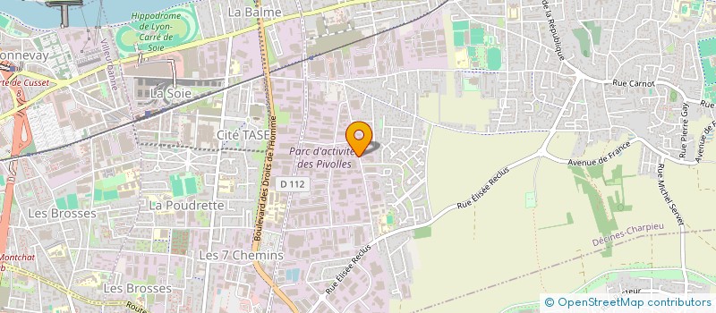 localisation de l'entreprise RHONE ASSISTANCE  DECINES-CHARPIEU