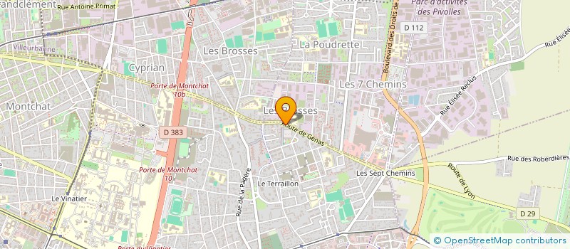 localisation de l'entreprise RHONE BATI CONCEPT à BRON