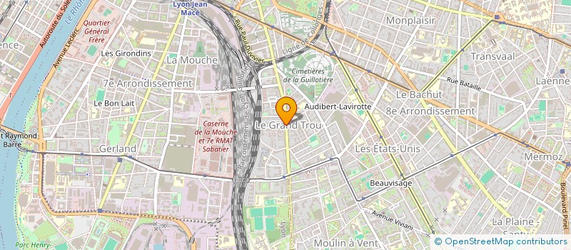 localisation de l'entreprise RHONE BOIS  LYON