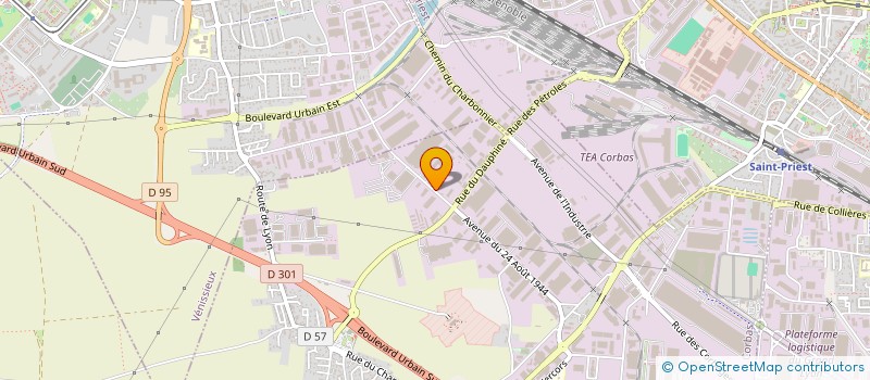 localisation de l'entreprise RHONE BOISSONS à CORBAS