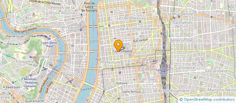 localisation de l'entreprise RHONE CENTRE à LYON