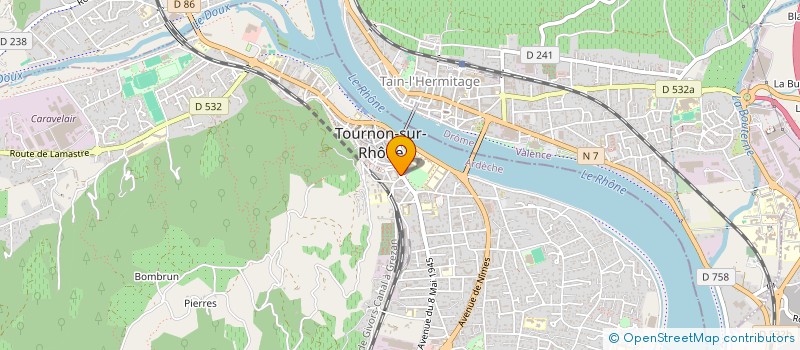 localisation de l'entreprise RHONE COMMUNICATIONS à TOURNON-SUR-RHONE